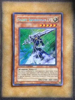 Yugioh Silent Swordsman LV5 EEN-ENSE4 Secret Rare Limited Edition NM - Image 1
