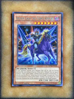 Yugioh Arisen Gaia the Fierce Knight MP16-EN238 Rare 1st Ed NM - Image 1