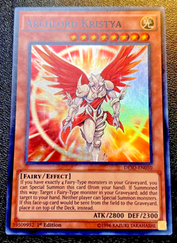 YUGIOH ~ ARCHLORD KRISTYA ~ 1ST EDITION SUPER RARE ~ DESO-EN050 - Image 1