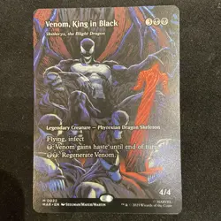 Venom, King In Black (Borderless) Regular #22 MTG: Marvel’s Spiderman NM/M - Image 1