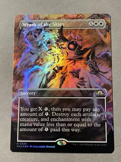 Wrath of the Skies - MTG MH3 325 - Borderless Foil Near Mint - Image 1
