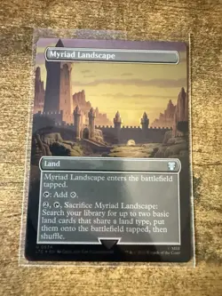1x Myriad Landscape, Foil, Borderless Art Magic the Gathering MTG NM 534 LTR LTC - Image 1