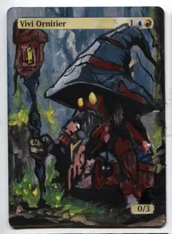 Vivi Ornitier MTG Altered art MAGIC Hand Painted Card Commander - Image 1