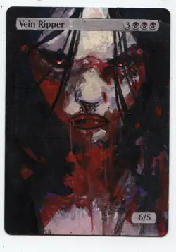 Vein Ripper MTG Altered art MAGIC Hand Painted Card Commander - Image 1
