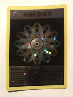 Rainbow Energy - WOTC League Promo Pokemon - Holo Card - Image 1