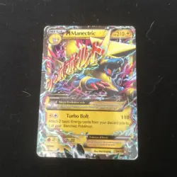 Pokemon TCG M Mega Manectric EX 24/119 XY Phantom Forces Holo LP - Image 1