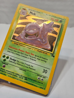 Muk 13/62 Holo Rare Unlimited Fossil Pokemon 234 - Image 3