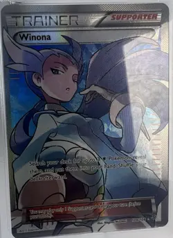 WINONA Full Art 108 2015 Pokemon Card XY Roaring Skies PSA 7 - Image 2