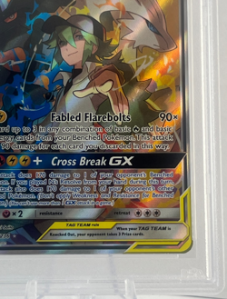 RESHIRAM & ZEKROM GX 222 2019 Pokemon Card Cosmic Eclipse PSA 8 - Image 5