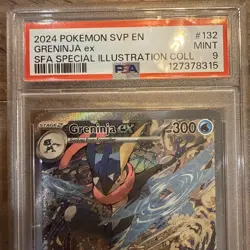 Greninja Ex BSP Promo 132 SVP Special Illustration Pokemon Card PSA 9 MINT - Image 2