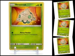 Pokemon Sun & Moon UNIFIED MINDS 5/236 Shroomish 4X Mint/NM Common 4 Card TCG X4 - Image 1