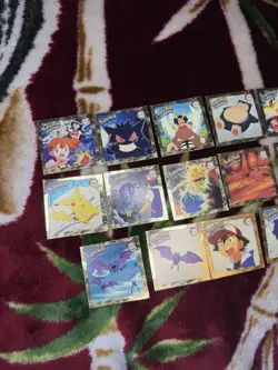 Vintage 1999 Artbox Pokemon Sticker Rare Series 1 Golden Textured G Lot (14) - Image 2