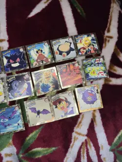 Vintage 1999 Artbox Pokemon Sticker Rare Series 1 Golden Textured G Lot (14) - Image 3
