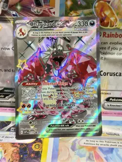 Pokemon Charizard ex SVP 074 Black Star Promo (Shiny Full Art) English NM - Image 1