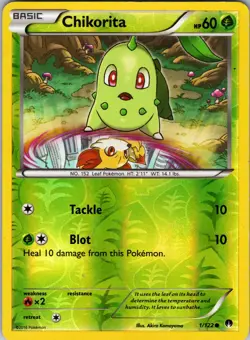 Chikorita 1/122 XY - BREAKpoint Pokemon TCG LP-NM - Image 1
