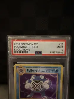 Pokemon Poliwrath Holo #25/108 XY Evolutions 2016 PSA 9 Mint Rare TCG Card - Image 2