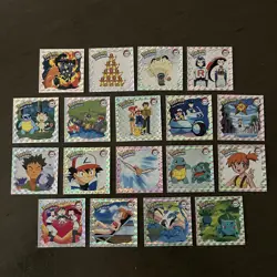 Pokemon Art Box Lot of 18 Flipz Prizm Pokemon Chase Stickers - Image 2