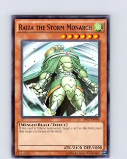 Yu-Gi-Oh TCG Raiza The Storm Monarch SR01-EN009 Unlimited Common Card NM - Image 1