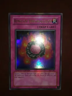 Yugioh English Limited Edition Ring of Destruction IOC-SE3 HOLO Rare - Image 5