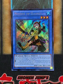 Yugioh Nekroz Of Clausolas THSF-EN013 Secret Rare 1st Ed NM - Image 1