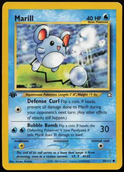 Marill [1st Edition] #66 Neo Genesis Pokemon Card - Image 1