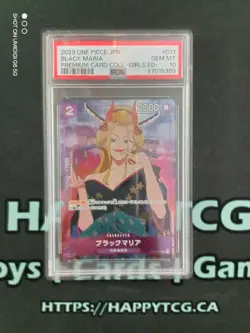 PSA 10 One Piece Premium Card Collection Girls Edition Black Maria - Image 1