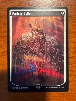 2020 MTG Magic The Gathering MagicFest Full Art Promo #1 Path to Exile - Image 1