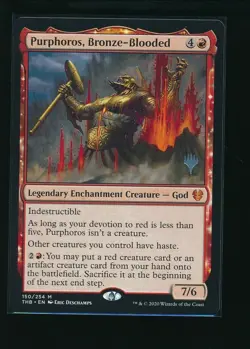 MTG Purphoros, Bronze-Blooded - Promo Pack Theros Beyond Death 150/254 - Image 1