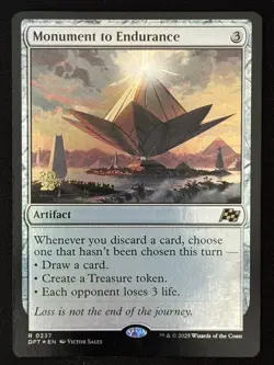 1x MTG Monument to Endurance (Foil) - Prerelease Cards (PRE) (DFT) #237 - Magic - Image 1