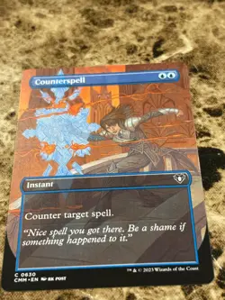 COUNTERSPELL Magic the Gathering MTG Commander Masters Borderless - Image 1