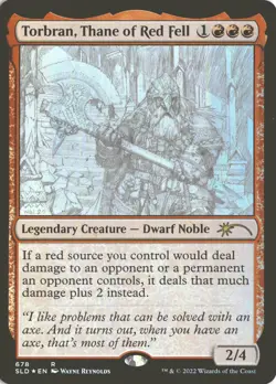 MTG Torbran, Thane of Red Fell (676) *Foil* Secret Lair: Wayne Reynolds MT/NM - Image 1