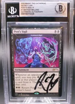 2022 Magic The Gathering Secret Lair Post's Sigil. Post Malone - Image 1