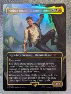Nathan Drake, Treasure Hunter Secret Lair Playstation Superdrop Rainbow Foil - Image 1