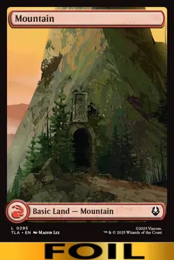 1x - MOUNTAIN - #295 - FULL ART FOIL - Avatar: The Last Airbender - NM MTG - Image 1