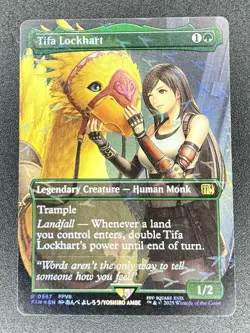 Tifa Lockhart R 567 FIN Borderless Chocobo Track Foil MTG: Final Fantasy NM - Image 1