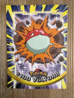 BLUE Label Voltorb #100 - Pokemon Topps Series 2 TV AnimationEdition NM - Image 1
