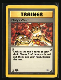 Pokemon MISTY'S WRATH 114/132 1st Edition (2000 Gym Heroes) NM/Near Mint - Image 1