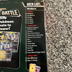Pokemon TCG - Miraidon ex Deluxe Battle Deck Set - The Pokemon Company Internati - Image 3