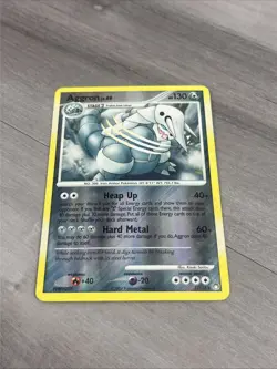 Pokemon Card - Aggron Mysterious Treasures 1/123 Reverse Holo - Image 1