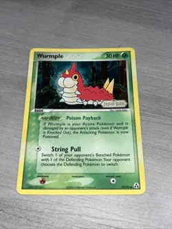 Wurmple 70/92 2006 EX Legend Maker Set Pokemon Card TCG Reverse Holo Common - Mp - Image 1