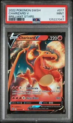 Charizard V 017/172 Swsh09: Brilliant Stars Holo for sale online - Image 2