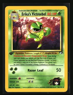 Pokemon ERIKA'S VICTREEBEL 26/132 1st Edition (2000 Gym Heroes) NM/Near Mint - Image 1