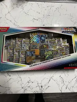 Lucario And Tyranitar Ex Pokemon TCG: Prismatic EX Premium Collection Box Set - Image 1