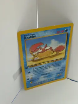 Pokemon TCG Original Fossil Set Krabby 1st EDITION 51/62 - WoTC - LP - Image 3