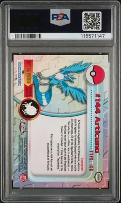 Pokemon Card 2000 Topps Chrome T.V. Articuno PSA 10 GEM MINT #144 Rare - Image 2