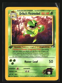 Pokemon ERIKA'S VICTREEBEL 26/132 1st Edition (2000 Gym Heroes) NM/Near Mint - Image 1