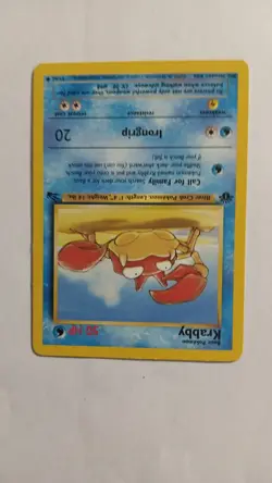 Pokemon TCG Krabby Fossil 51/62 Regular 1st Edition Common - Image 1