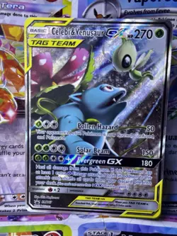 Pokemon Celebi & Venusaur GX SM167 Sun & Moon Promo Tag Team NM Pack Fresh - Image 1