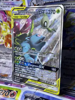 Pokemon Celebi & Venusaur GX SM167 Sun & Moon Promo Tag Team NM Pack Fresh - Image 4