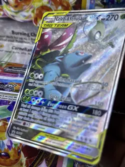 Pokemon Celebi & Venusaur GX SM167 Sun & Moon Promo Tag Team NM Pack Fresh - Image 5